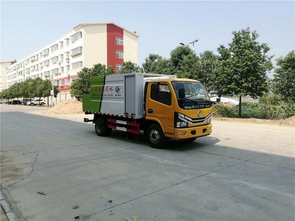 4方水泥凈漿灑布車-程力東風多利卡4方水泥凈漿灑布車