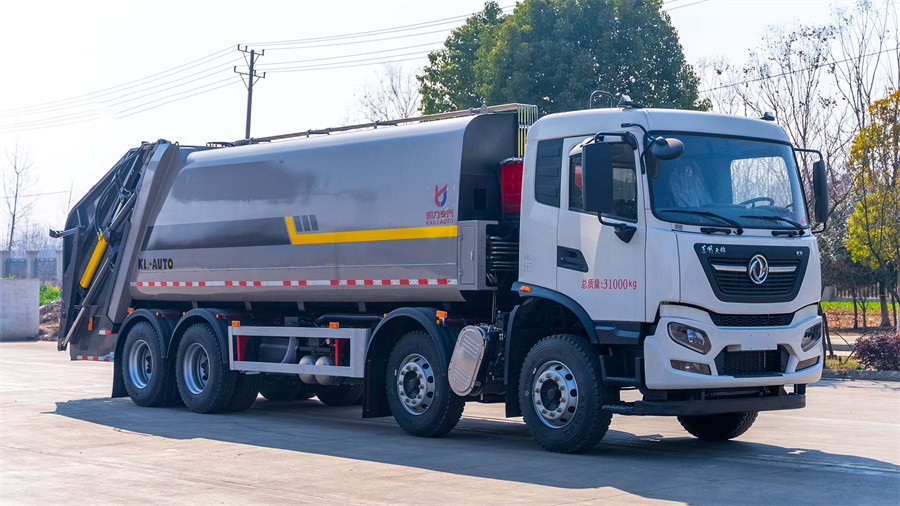 25方31噸東風(fēng)天錦壓縮垃圾車(chē)前四后八 凱力新款做工