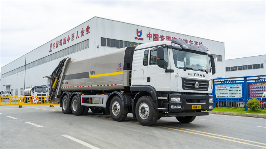 25方31噸重汽汕德卡壓縮垃圾車(chē)前四后八 凱力新款做工